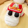 Autumn and Winter Cat Clothes Hairless Cat Puppet Warm Thickened Navy Collar Three-dimensional Ear Cotton Coat Dog Pet Clothing