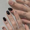 Einfacher Schleifen-, Liebes-, kleines Muster-, wasserfester und langlebiger, hochwertiger Finger-Tattoo-Aufkleber
