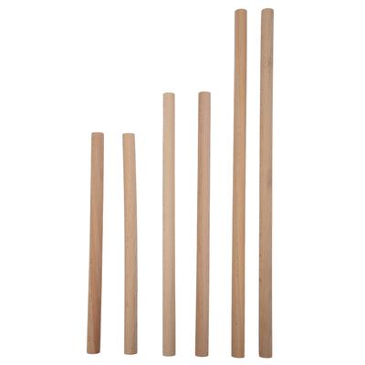 6 st Vävd Pinne Rund Bokträ Stickverktyg Manuellt DIY Gobelängtillverkningsverktyg