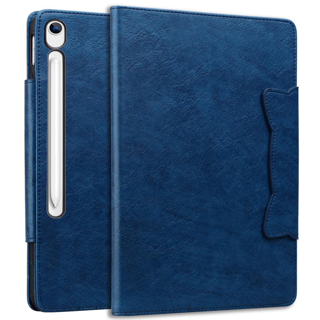Tablet Case For Samsung Galaxy Tab S10 Lite / Tab S10 FE / Tab S9 FE Cat Buckle Closure Leather Protective Stand Cover
