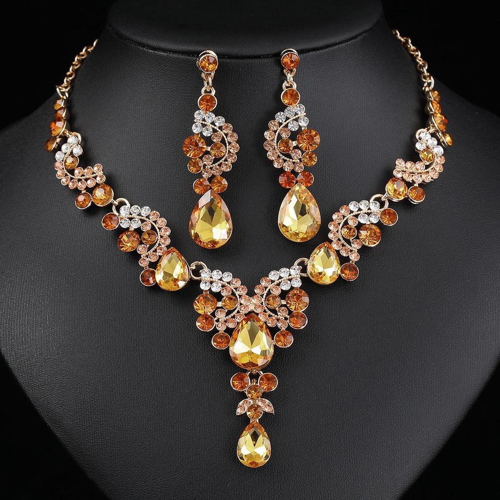 Elegant Bridal Necklace & Earring Set - High-End Wedding Accessories