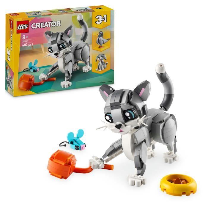 LEGO Creator 31163 3-en-1 Le chat joueur - Jeu de construction pour fille dès 8 ans chiaro