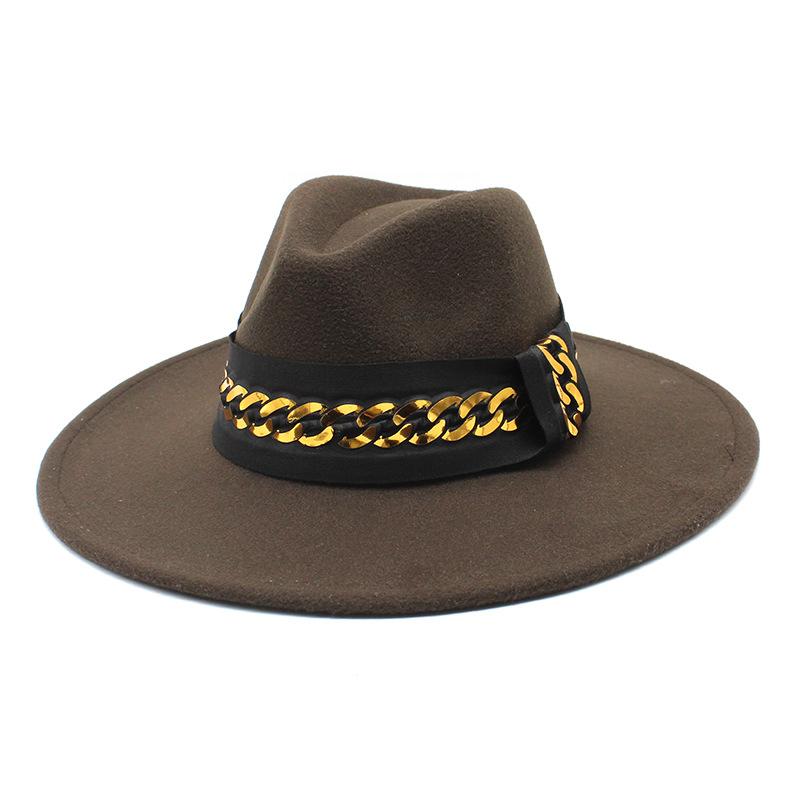 Exotic 9.5Cm Large Brim Top Hat Ethnic Accessories Jazz Hat Cashmere Felt Hat Gentleman And Lady Hat