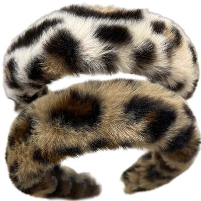 Fashionable Leopard Hairband Light Weight Elastic Headbands Stylish Headwear for Everyday Wear