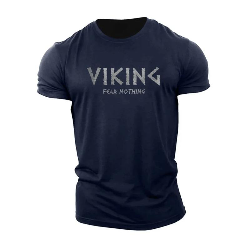 2025 Viking Graphic Printing Summer Luxury Brand Men's and Women's T-Shirts Short Sleeves Street Fashion Trend Clothing Summer