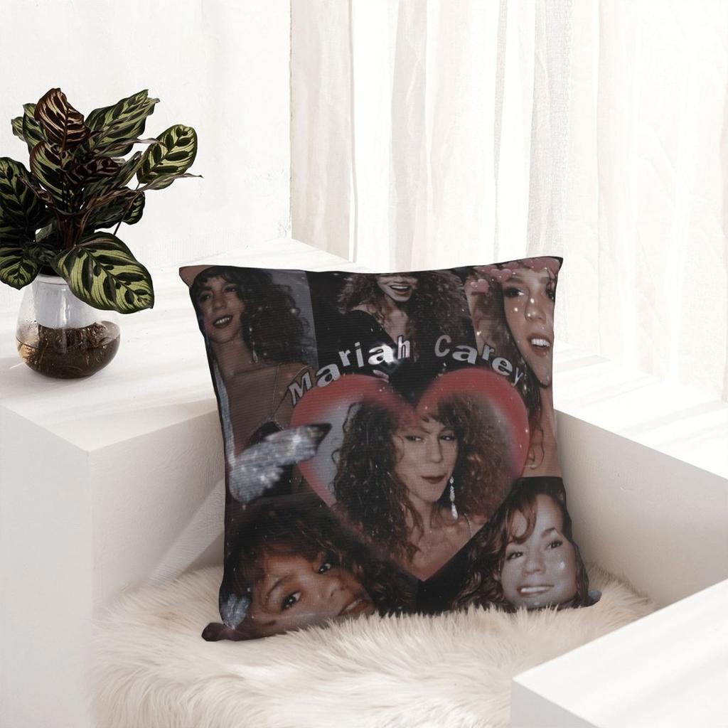 Mariah Carey American Singer Pillow Cover Vintage Pillow Case Polyester Cushion Cover Pillowcases For Chair Sofa Home Decoration