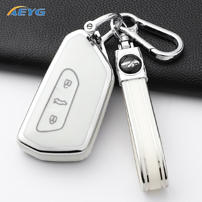 Car Key Case Cover Shell Fob For Vw Volkswagen Golf 8 Mk8 Cupra Skoda Octavia A8 Seat Leon Mk4   Accessories
