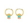 Seven-Color Cat's Eye Earrings: Luxurious Dopamine-Design Ear Cuff with Unique High-End Appeal