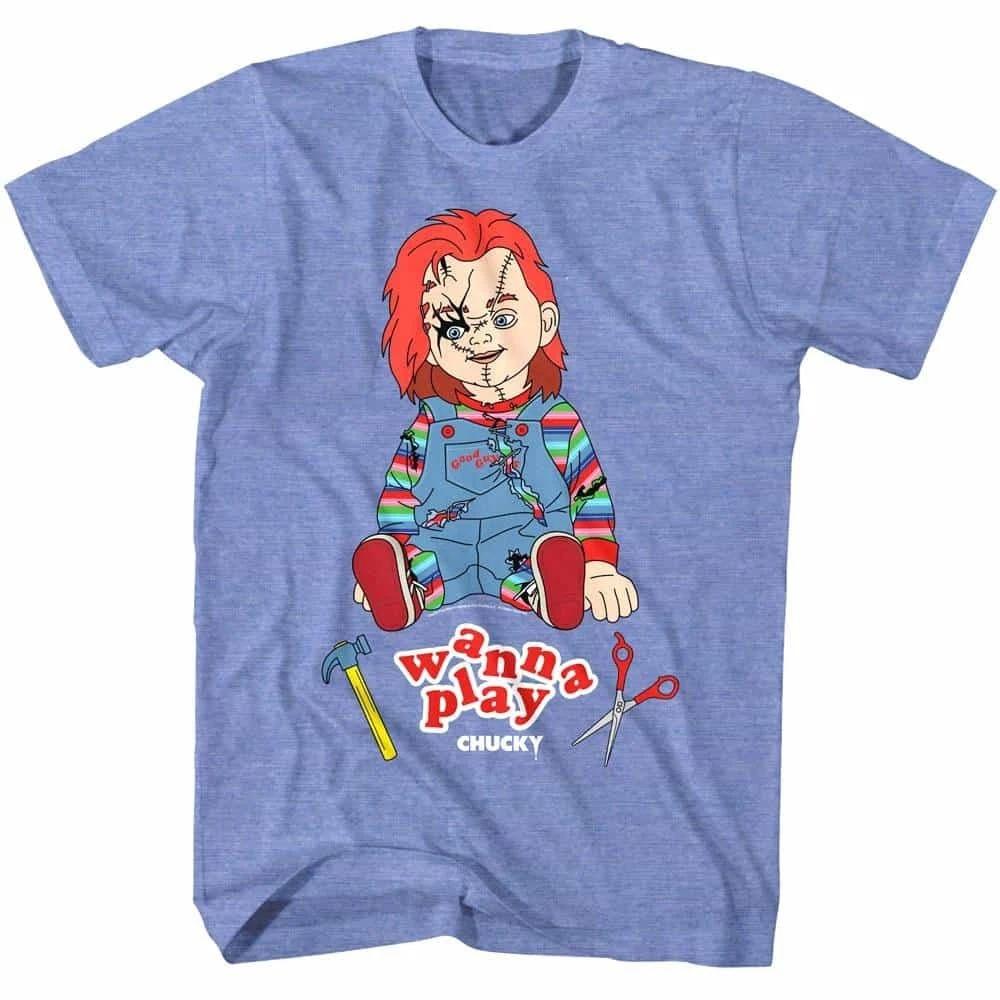 Chucky Wanna Play Stitches Men s T Shirt 2XL
