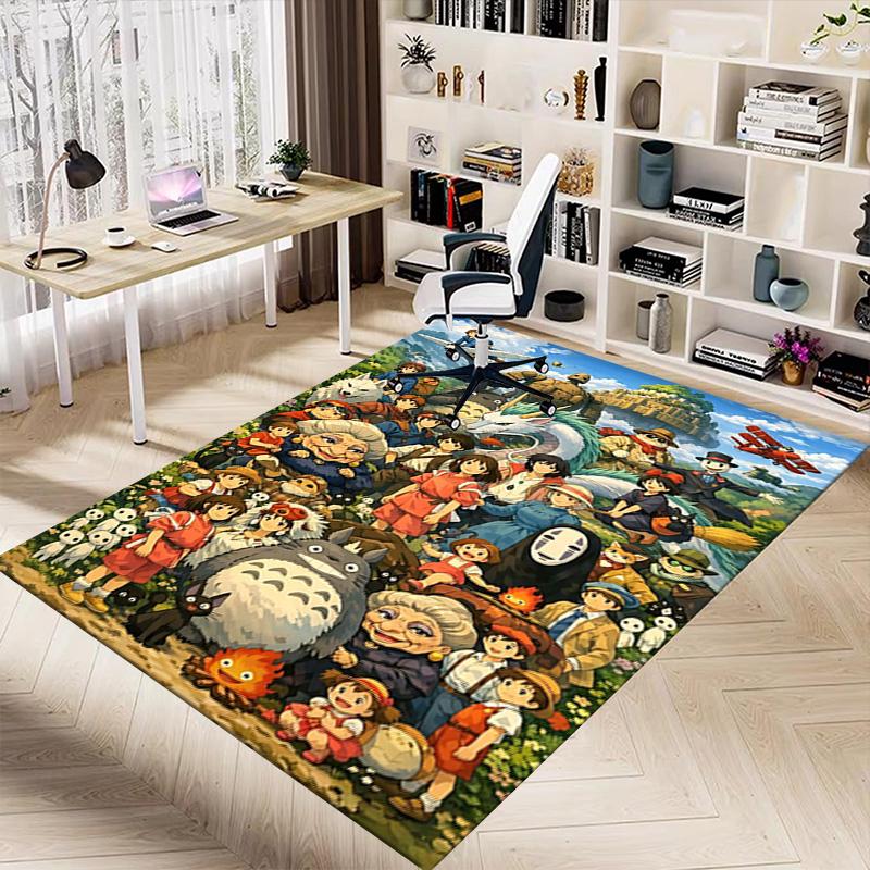 1pc Fantasy World Adventure Carpet for Playroom Bedroom Living Room Sofa Home Decor,kids Game Area Rug Non-slip Floor Mat Y7292