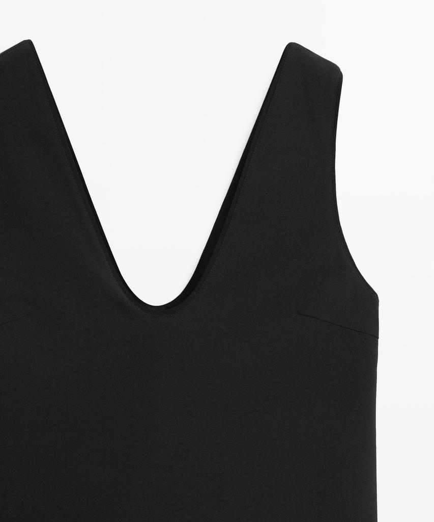 Masimodutti Double Fabric Midi Dress