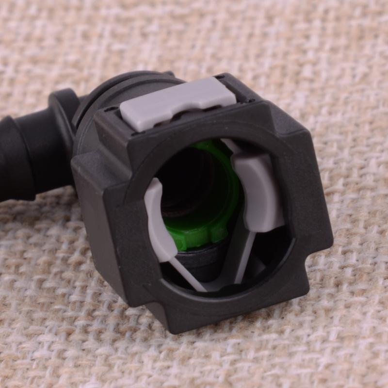 2pcs Elbow Straight 5/16" 7.89mm SAE to 5/16" 8mm Nylon Fuel Line Hose Quick Release Connector