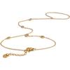 Yhpup Trendy Stainless Steel Zircon Beads Back of Hand Chain Finger Bracelet Fashion Chic Sexy Jewelry Waterproof Wholesale Gift
