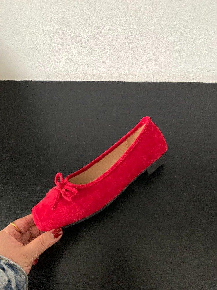 

Fashion Summer New Flat Bottomed Women s Shoes Fashionable and Comfortable Loafers Suede Women Casual Shoes Zapatos De Mujer 35 красный