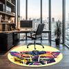 Transformers Printed Round Rug Carpet Chair Rug Area Rug Entryway Doormats,for Office Chair Living Room Bedroom Kitchen Room.