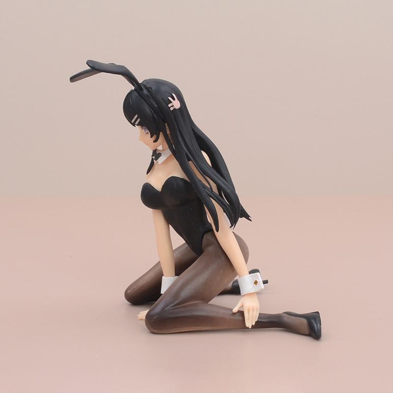 11cm Sakurajima Mai Black Silk  Bunny Ver. PVC Action Figure Anime Figure Model Toys Collection Doll Gift