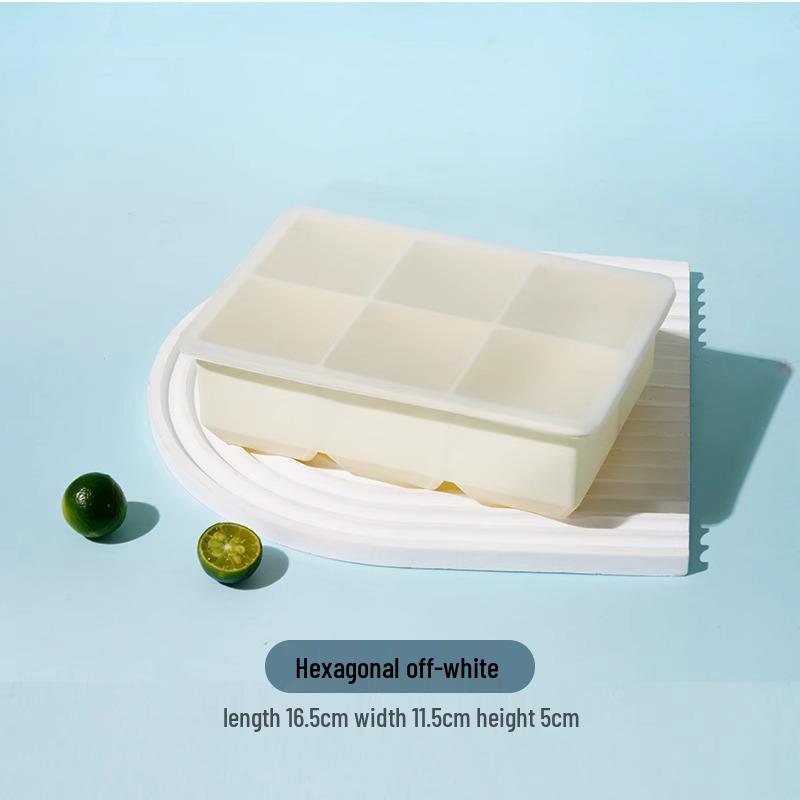 Silicone Ice Tray for Homemade Ice Cubes and Ice Cream - Food Grade, Large Capacity.