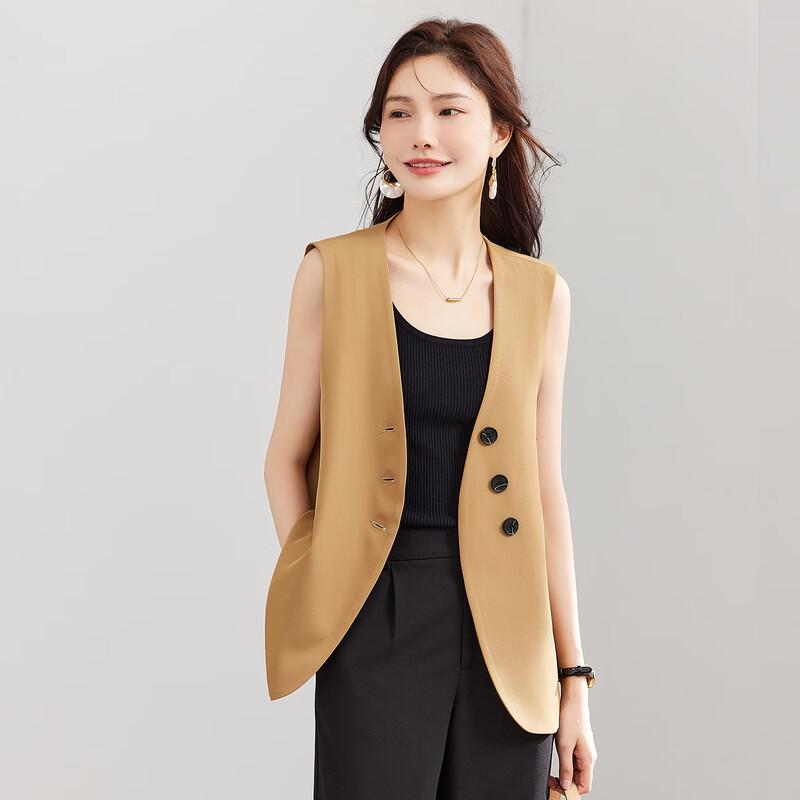 TERRE BLEUE Women's Stylish Commuter Suit Vest