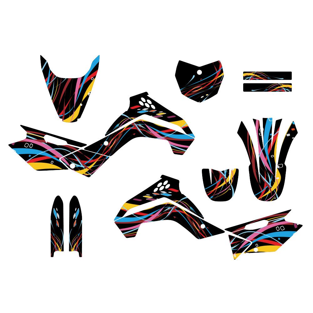 

Off-Road Motorcycle Stickers for KAWASAKI KLX 140 (2008-2017) - Personalized, Waterproof Decals Thick - 29mil
