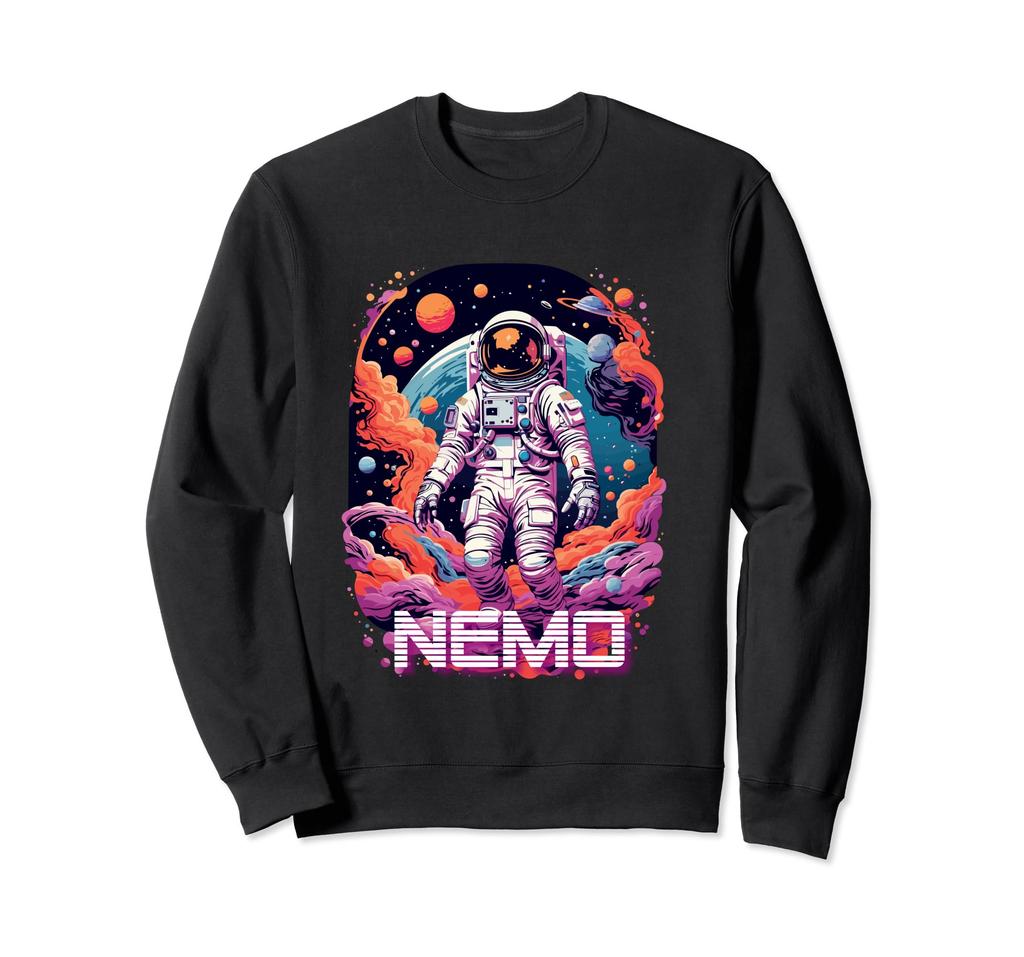 NEMO - Cute Boy Name with cool Astronaut Sweatshirt