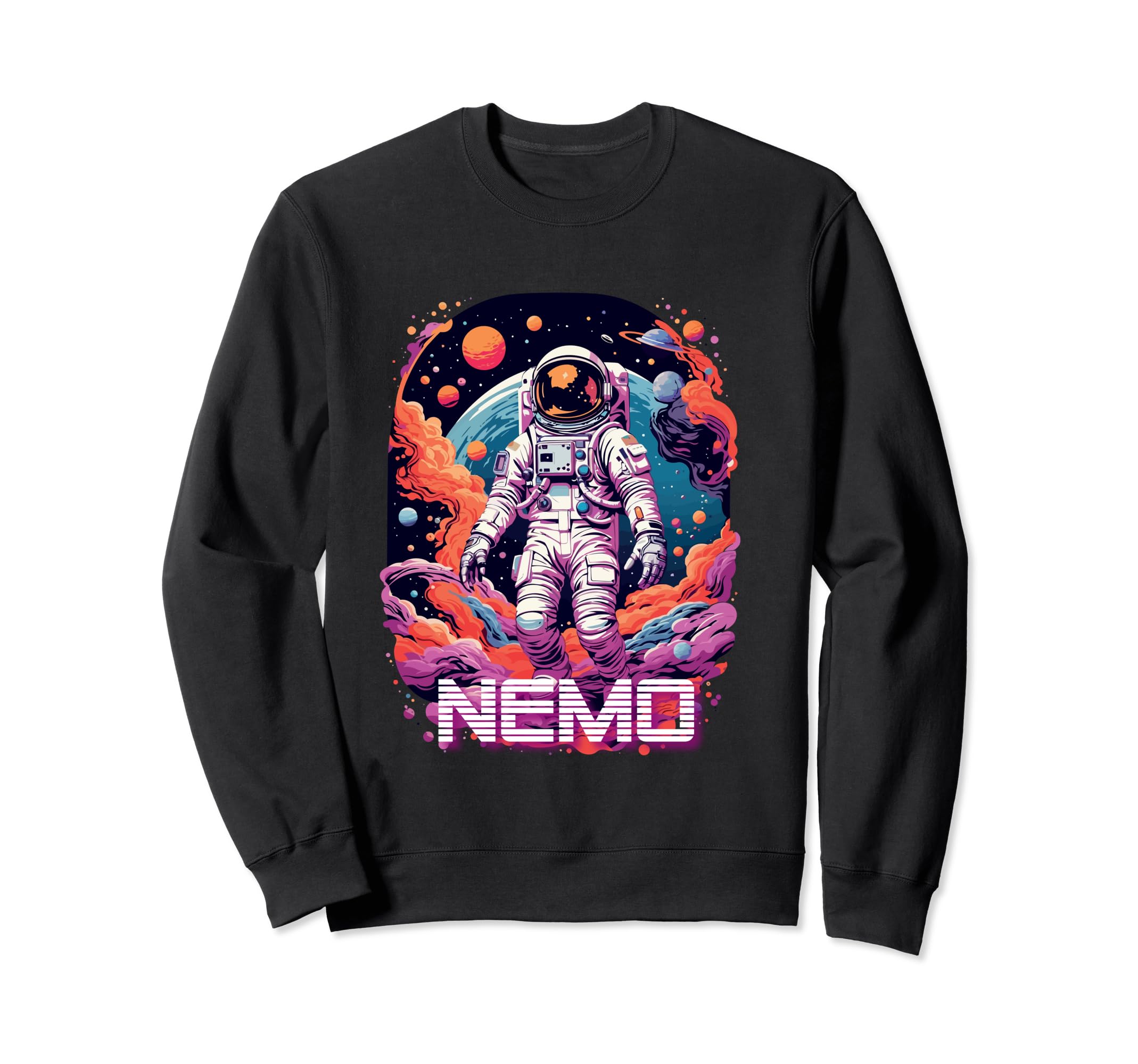 

NEMO - Cute Boy Name with cool Astronaut Sweatshirt