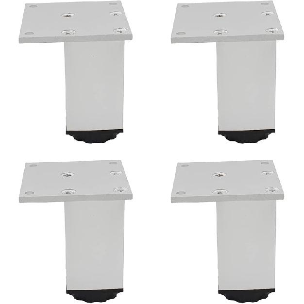

Набор из 4 регулируемых ножек для мебели, 200 мм/8 дюймов, серебристые опорные ножки из алюминиевого сплава, сверхпрочные сменные ножки для дивана, кровати, стола, тумбы под телевизор, кушетки, кофейного столика 100mm/4 серебряный