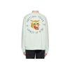 ONITSUKA TIGER Logo Print Animal Pattern Embroidered Casual Crew Neck Pullover Long Sleeve Sweatshirt Unisex Sweatshirt Light-Green 2183B182-301