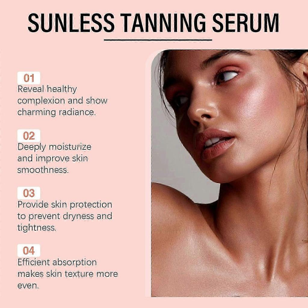 Amz Herbal No-Sun Tanning Essence Summer Beach Tanning Wheat-Toned Body Moisturizing Essence