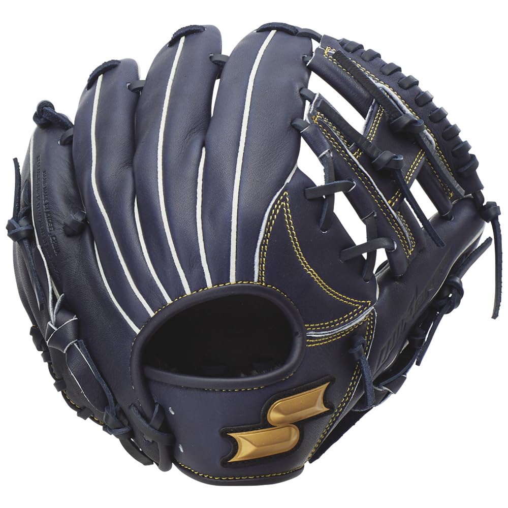 SSK Baseball Youth Soft Baseball Soft Baseball Wind Dream Navy R Glove, Series, All-Around, WJG124, (70), (Left-Handed Throw)