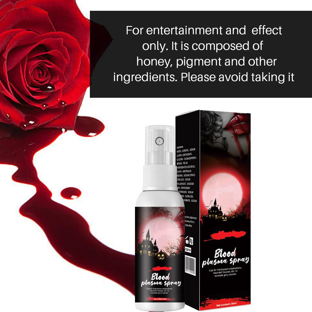 30ml Fake Blood Spray For Cosplay ,Blood Washable For Clothes And Face,Fale Blood Makeup