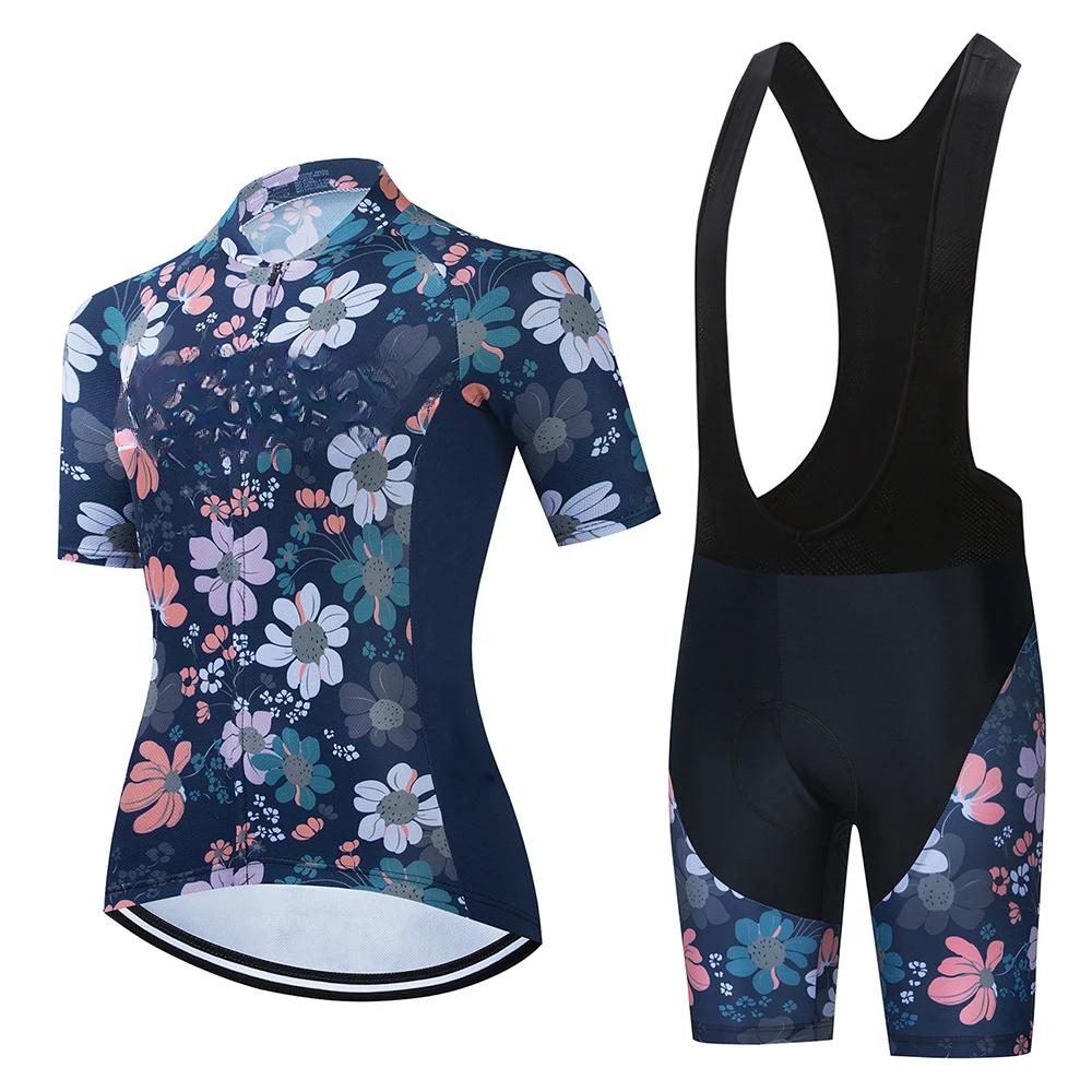 2026 Summer Breathable Cycling Suit Set Mountain Bike Female Women Sportwear Cheap Wholesale Women Clothes Woman Clothing Women's Cycling Shorts Sets