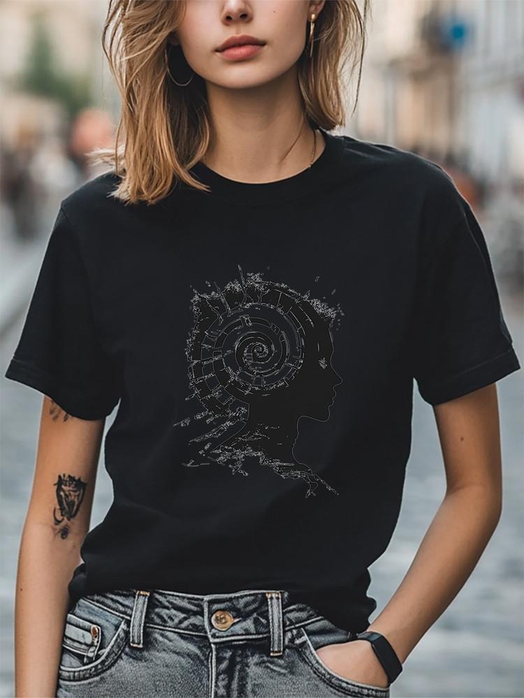 

Robot Graphic T-Shirt Unisex Women Men Trendy Tee Fashion Casual T-shirt Unisex T-Shirt XXL