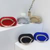 Trendy Classic Round Box Clutch Bag Dinner Bag Acrylic Bag Retro Metal Handle Shoulder Crossbody