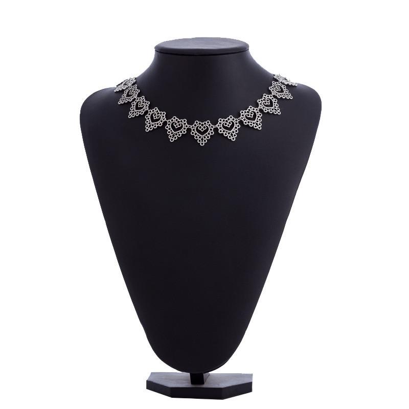 Heart Elegant Shaped Necklace Stunning Alloy Design Perfect For Weddings Celebrations And