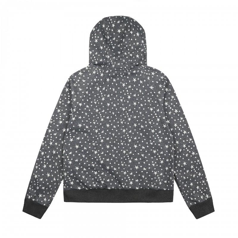 2026 Vintage Star Long Sleeve Hooded Sweatshirt Casual Open Front Zip Up Jacket Teens