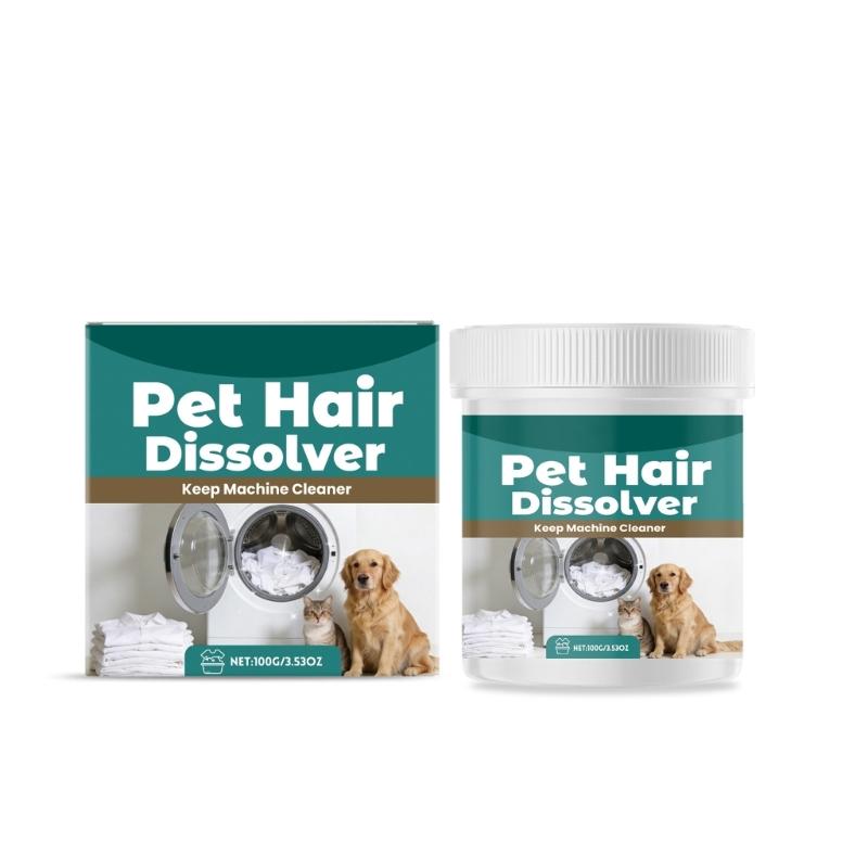 Washing Machine Cleaning Sheet Deep Cleaning Multipurpose Dissolving Agent Dog & Cats Hair Remover Dissolver 1