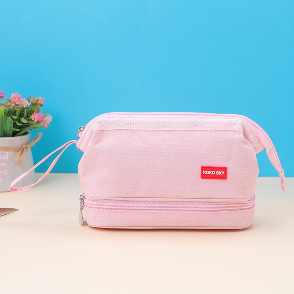 

Large Capacity Stationery Pouch Multi Layers Pen Case Fashion Stationery Holder Bag Office
