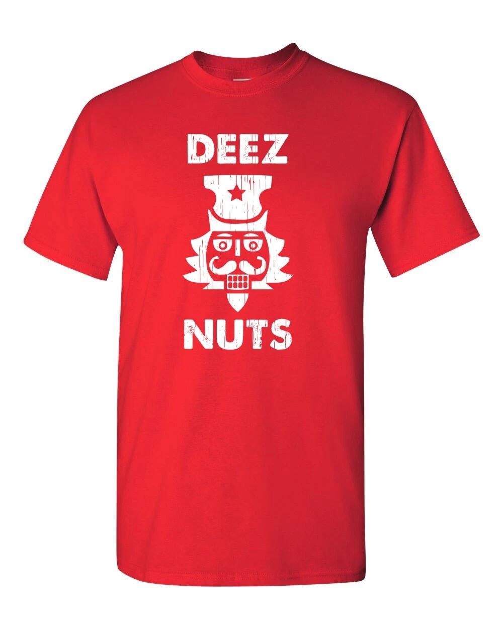 Deez Nuts Nutcracker Merry Christmas Funny Unisex Adult Tee Shirt 1876 XL