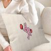 My FFriend Pink Rabbit Funny Anime Pillow Gift Home Office Decoration Bedroom Sofa Car Cushion Cover Case x
