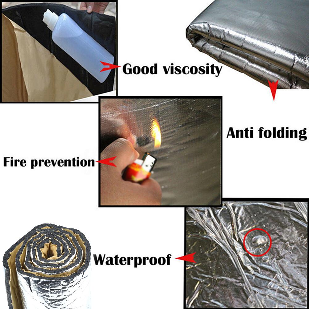 100x40cm 5mm Car Acoustic Thermal Sound Deadener Mat Sound Proof Wall Panels Auto Deadening Noise Insulation Mats For Cars