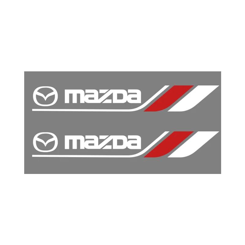 

2PCS Car For Mazda 3 6 Atenza Axela Demio CX3 CX5 MS Auto Window Wiper Sport Decal Automobiles Waterproof DIY Decoration Styling білий