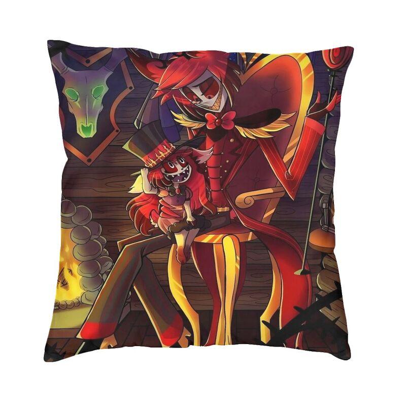 Funny Cartoon Comics Tv Helluva Boss Throw Pillow Case Decoration Custom Square Cushion Cover 40X40 Pillowcover For Living Room