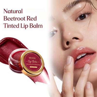 Beetroot Red Tinted Lip Balm Deep Nourishing Moisturizing Lip Care Smooth Anti Crack Shea Butter Moisturizing Plump Lip Balm