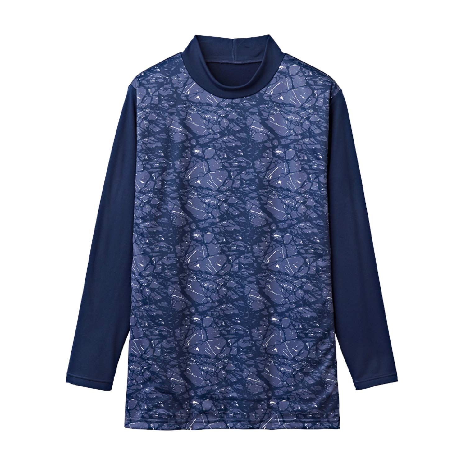 

Gunze YW1810B Windproof Long High Neck Inner Navy Size M Men s Shirt, Blue, (Japanese Size)