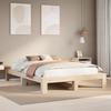 Vidaxl Estructura de Cama Sin Colchón, 150x200 Cm, Madera de Pino Maciza