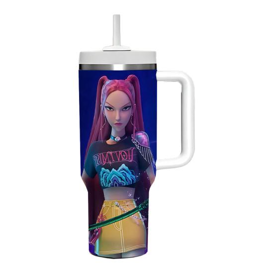 

Термостакан из нержавеющей стали с ручкой, изолированная автомобильная кружка, 40 унций, большой емкости, бутылка для воды, термокружка для путешествий, праздничный подарок для друзей, семьи G