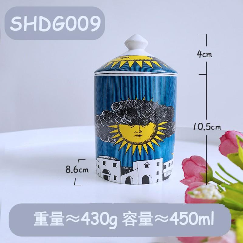 Vaso portaoggetti in ceramica con design sul viso, per gioielli, candele, decorazione da scrivania, contenitore in stile europeo