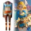 The Legend Of Zelda Breath Of The Wild Cosplay-Kostüm, Seidenkleid für Anime-Rollenspiele, inklusive spezieller Charaktere