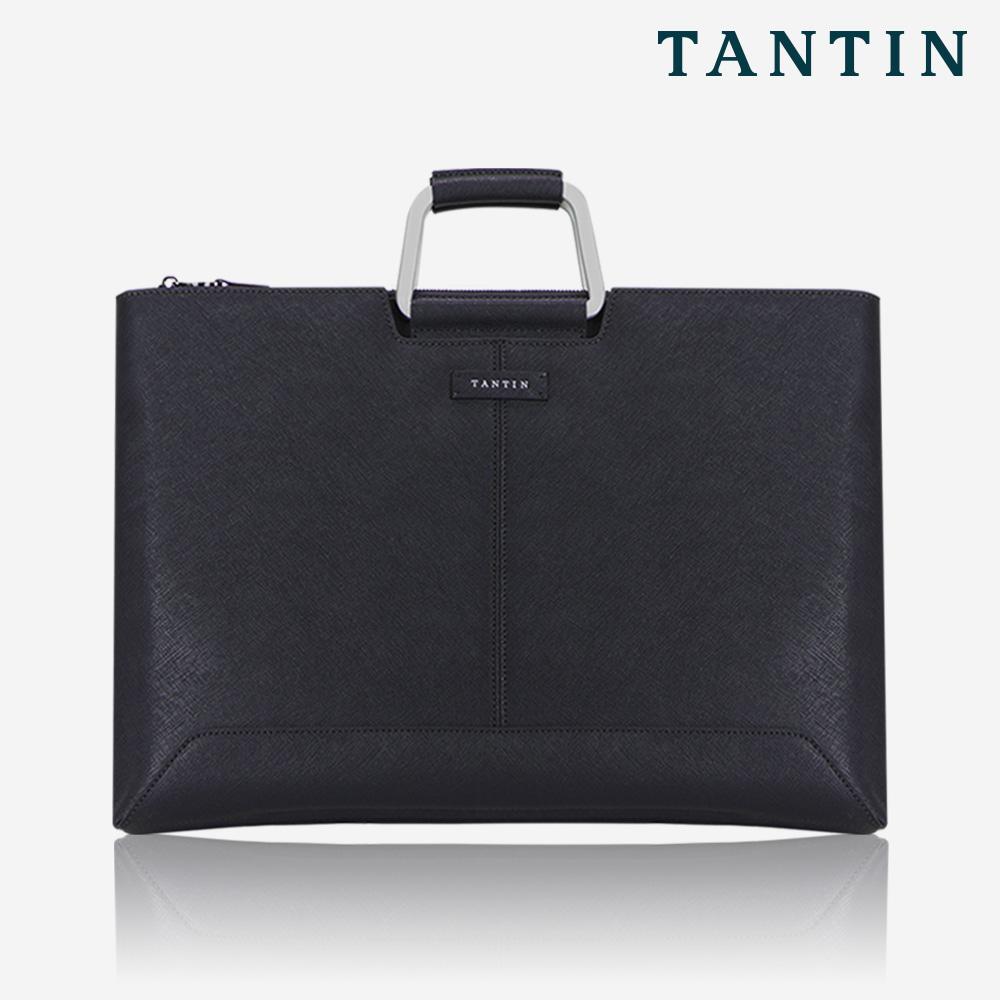 Tantin Taylor Men'S Leather Briefcase T11003 Navy Large