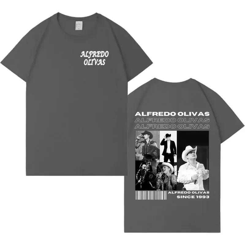 Rapper Alfredo Olivas Hip Hop Album TShirt Unisex Fashion Y2K Casual Vintage TShirt Comfortable Crew Neck Cotton Humorous